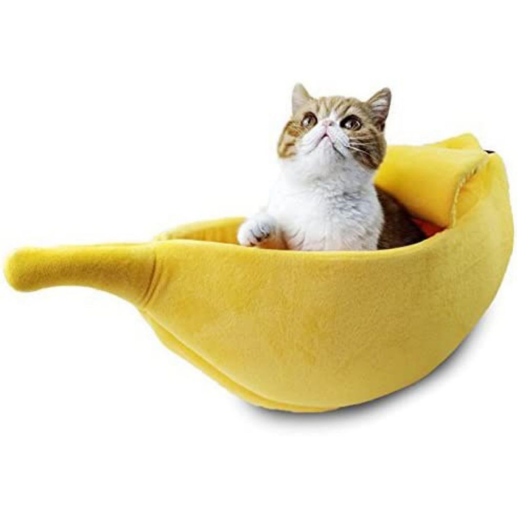 浙江厂家直销香蕉猫窝香蕉造型猫窝冬天保暖宠物窝香蕉宠物狗窝