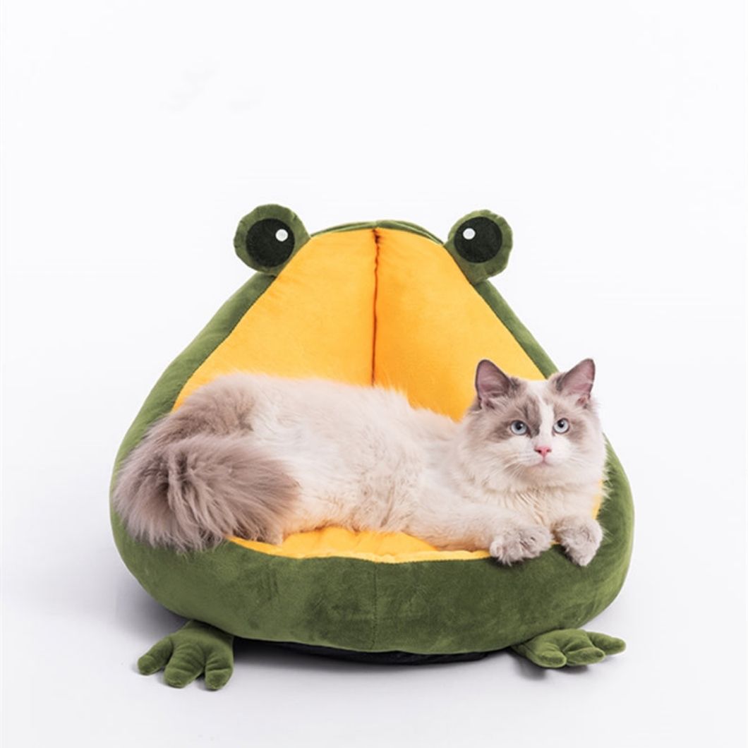 浙江冬季保暖可爱青蛙猫窝宠物沙发